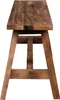 A wooden bench viewed from the front. Voir les images du produit