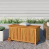 vidaXL Skrzynia ogrodowa na kółkach 113x50x58 cm z litego Podgląd zdjęcia produktu 2