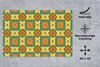 MuchoWow® Schreibtischunterlage Patchwork - Retro - Blumen Produktbild-Vorschau 2