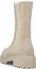 A rear view of a beige Chelsea boot with a thick sole. Produktbild-Vorschau
