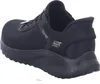 A black Skechers Bobs Squad Chaos sneaker shown from the side. Produktbild-Vorschau