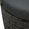 vidaXL Ensemble Bistro 3 pièces avec coussins Poly Rattan Voir les images du produit 12