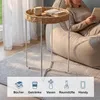 doporro Beistelltisch rund, Kleiner Tisch, Couchtisch rund Produktbild-Vorschau 4