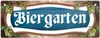 Biergarten Metallschild in blau-weiß Produktbild-Vorschau 1