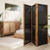 vidaXL 3-tlg. Raumteiler Schwarz 210x180 cm Produktbild-Vorschau 10