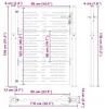 vidaXL Gartentor Schwarz 110 x 130 cm Pulverbeschichteter Produktbild-Vorschau 8