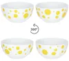 Pula żółte kropki 6x miska na płatki Ø14cm 400ml porcelana Podgląd zdjęcia produktu 3
