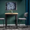 Halmar Tisch schwarz braun Möbelplatte 68cm x 120cm x 77cm Produktbild-Vorschau 12