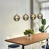 ZMH lampa wisząca stół jadalny 4 płomienie szara lampa Podgląd zdjęcia produktu 4