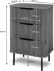 BRONX ROUND Kommode mit 3 Schubladen Produktbild-Vorschau 3