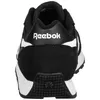 The back view of a black Reebok sneaker with white accents. Produktbild-Vorschau