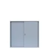 Schiebetürenschrank Aktenschrank Sideboard aus Stahl Grau Produktbild-Vorschau 3