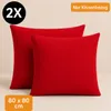 Komfortec Premium Kissenbezug 80x80 cm – 2er Set – Produktbild-Vorschau 4