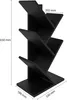 ComfortCove Bücherregal Baumform Schwarz – Kompaktes Produktbild-Vorschau 3