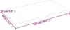 vidaXL Wandregal 100x60x2 cm Massivholz Eiche Unbehandelt Produktbild-Vorschau 7