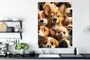 MuchoWow® Poster Hunde - Tiere - Braun - Schwarz - Muster - Produktbild-Vorschau 3