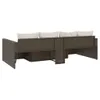 The Living Store 2-tlg. Garten-Lounge-Set mit Kissen Braun Produktbild-Vorschau 6