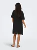 ONLY Stilvolles Kleid Lochstickerei Kurzarm Knopfleiste Produktbild-Vorschau 6