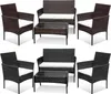 Jayseuw Set da salotto 4 pezzi Mobili da balcone Set da Anteprima dell’immagine prodotto 1