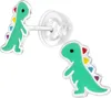 Kinder Dinosaurier Ohrringe 925er Sterling Silber Produktbild-Vorschau 1