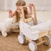 Drevený kočík pre bábiky od spoločnosti VIGA s kolískou Náhľad obrázku produktu 2