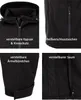 Mivaro Herren Softshelljacke mit Kapuze in Schwarz - Produktbild-Vorschau 3
