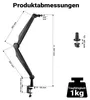Wiltec mikrofónny výložník 80 cm kĺbový stolový držiak pre Náhľad obrázku produktu 13