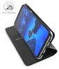 A black flip case for a Samsung Galaxy S10 Plus is shown with the phone inside, displaying a starry sky wallpaper. Anteprima dell’immagine prodotto