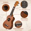 COSTWAY 21-calowa ukulele sopranowa, drewniany zestaw Podgląd zdjęcia produktu 3
