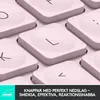 Close-up of pink keyboard keys with text overlay. Anteprima dell’immagine prodotto