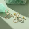 Adramata oorbellen, zilver 925, 14K verguld, met zirkonia, Productafbeelding-voorbeeld 5