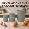 KOOK TIME Porta patate, cipolle e aglio, set da 3, rotondi, Anteprima dell’immagine prodotto 2