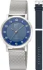ETT Eco Tech Time ELS-11617-32MS Funk-Solar Damenuhr Atacama Edelstahl mit 2 Bändern 1 Anteprima dell’immagine prodotto