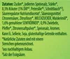 A close-up of text on a green background, likely from product packaging. Produktbild-Vorschau