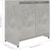 vidaXL Szafka łazienkowa betonowa szara 60x33x61 cm Podgląd zdjęcia produktu 16