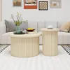 MODFU  Couchtisch, Runder Beistelltisch,Kaffeetisch mit Produktbild-Vorschau 9