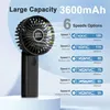 Handventilator, 3600mAh tragbarer Handventilator mit Akku, Produktbild-Vorschau 4