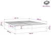 vidaXL Boxspringbettgestell Hellgrau 160x200 cm Stoff Produktbild-Vorschau 7