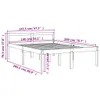 vidaXL Seniorenbett Wachsbraun 140x200 cm Massivholz Kiefer Produktbild-Vorschau 8