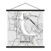 MuchoWow® Textilposter Karte - Rostock - Karte - Produktbild-Vorschau 1