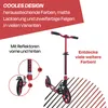 SIX DEGREES Aluminium Scooter 205 mm racing red, Produktbild-Vorschau 2
