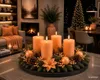 4er Set Adventskranzkerzen Aprikose 100 x 48 mm | Wiedemann Produktbild-Vorschau 2