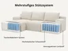 GLP 238 cm Modulares Sofa, Ecksofa mit Recamiere links Produktbild-Vorschau 7
