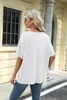 ASKSA T-shirt femme été manches courtes oversized col rond Voir les images du produit 6