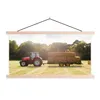 MuchoWow® Textilposter Traktor - Anhänger - Heu 60x30 cm Produktbild-Vorschau 1