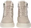 A pair of cream-colored, fur-lined boots are shown from the front against a white background. Anteprima dell’immagine prodotto