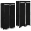 vidaXL Kleiderschränke 2 Stk. Schwarz 75×50×160 cm Produktbild-Vorschau 8