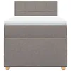 Boxspringbett mit Matratze Taupe 90x200 cm Stoff Produktbild-Vorschau 4