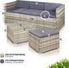 Juskys Punta Cana M Gartenlounge Polyrattan für 3-4 Produktbild-Vorschau 7