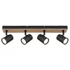 Deckenleuchte, Spotstrahler, Metall, Holzoptik, L 55,5 cm Produktbild-Vorschau 6